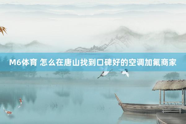 M6体育 怎么在唐山找到口碑好的空调加氟商家
