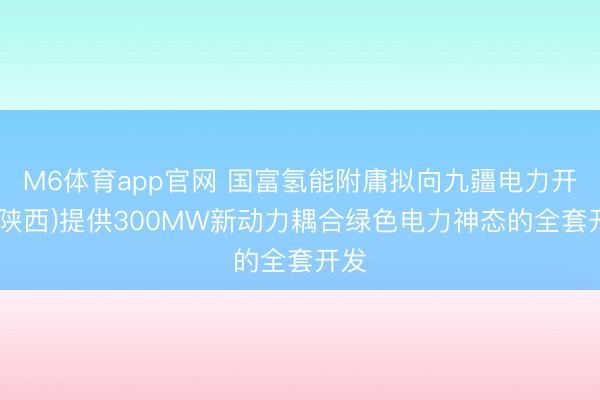 M6体育app官网 国富氢能附庸拟向九疆电力开发(陕西)提供300MW新动力耦合绿色电力神态的全套开发